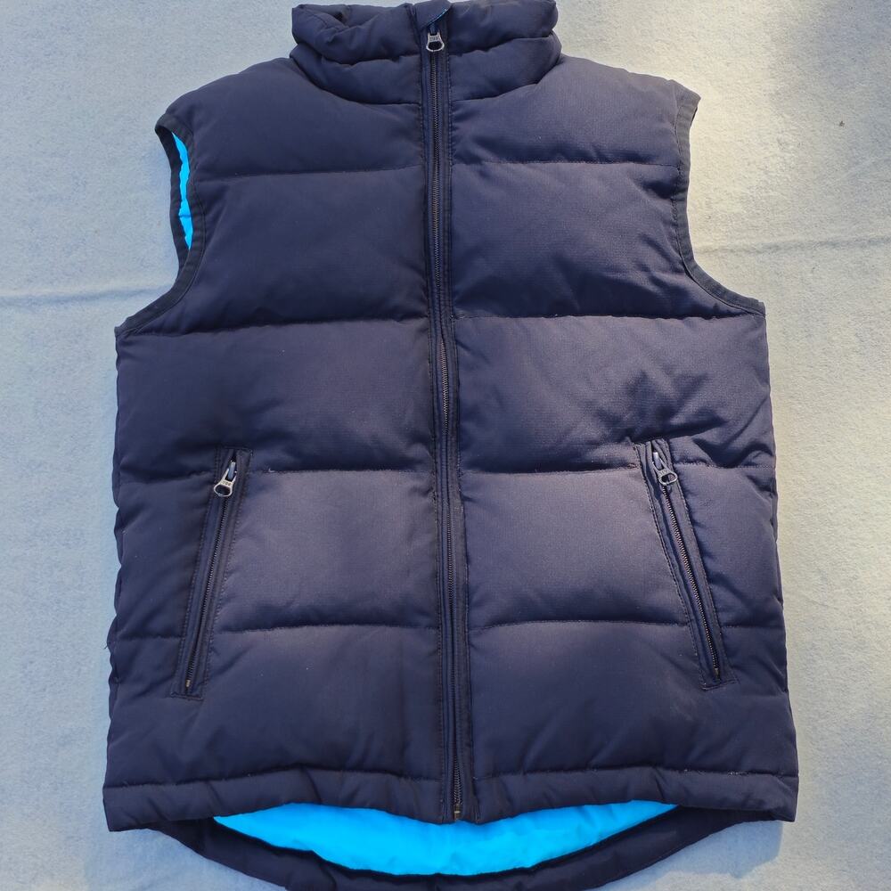 Union Bay Womens Sz S Puffer Vest Navy Zip-Up‎ Duck Down Filled Winter